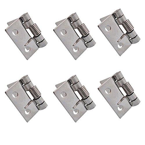 RZDEAL 10pcs Small Spring Iron Hinges Push and Pull Two-Way Hardwares for Furniture