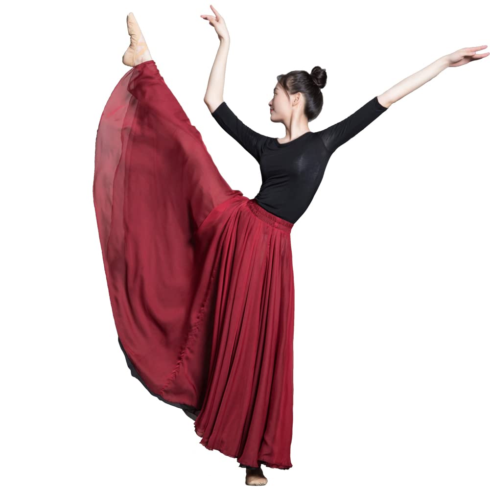ROYAL SMEELA Jupe Longue Flamenco Jupe de Danse du Ventre Femme Jupes Danse du Ventre pour Femme Jupe Danse Orientale Jupe Flamenco Jupe Danse Ventre Sexy Costume de Danse du Ventre Jupe de Flamenco