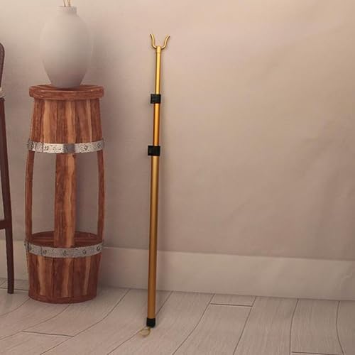 Miniatura 2 de DOITOOL Gancho de metal de alta cocina, gancho de metal para ropa, soporte ajustable para ropa, gancho extensible para ropa, agarrador de tendedero