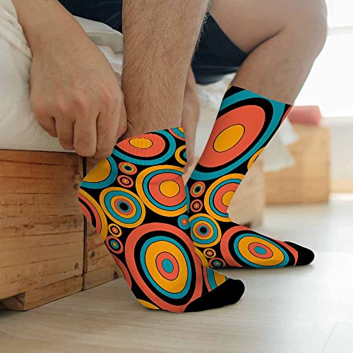 Image of Pehede Socks Mens Fun Dress Socks for Women Funny Novelty Crazy Design Socks