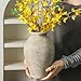 Vanselia Ceramic Flower Vase Home Decor - Large Farmhouse Table Vases Rustic Vintage Living Room Kitchen Bedroom Decorations for House Book Shelf Office Coffee Desk Dining Fireplace (9