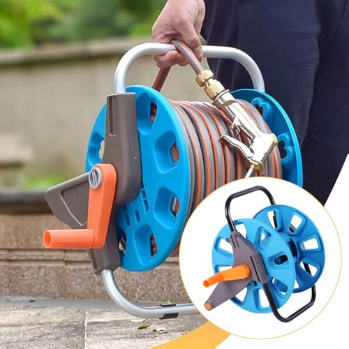 Support de rangement pour tuyau robuste avec dévidoir portable longue durée