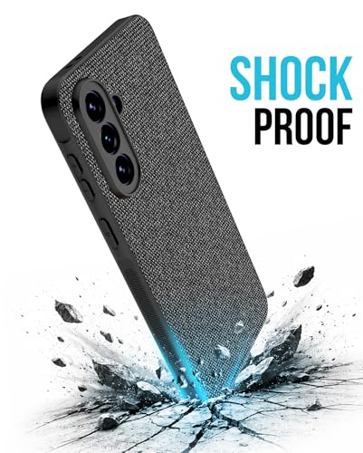 Image of Kapa Soft Full Fabric Protective Back Case Cover for Samsung Galaxy A57 5G | Shockproof Slim Hard Anti Slip Back Case (Black)