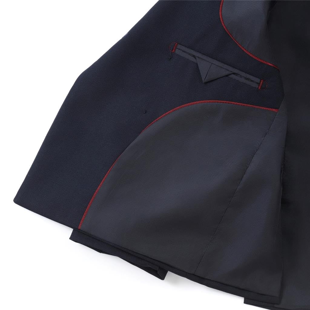 Lito Angels Smoking Blu Navy Completo Elegante per Bambino, Set 5 Pezzi (Gilet, Giacca, Camicia, Cravatta e Pantaloni) Taglia 2-8 Anni