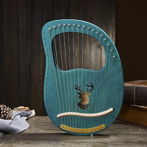 �n�[�v �`���[�j���O�E�����`�t�� �w�K�K�C�h �G�� �q�� �e�B�[���G�C�W���[ Lyre Harp �R���T�[�g�p �a�����p�[�e�B�[ �|�[�^�u��(16 String Dark Green Reindeer)