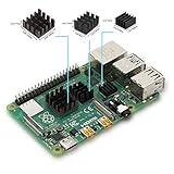 Esycargo Raspberry Pi 4 disipador de calor 4 piezas negro aluminio y cobre para Raspberry Pi 4 B 3B 3B Pi 2 Pi modelo B 