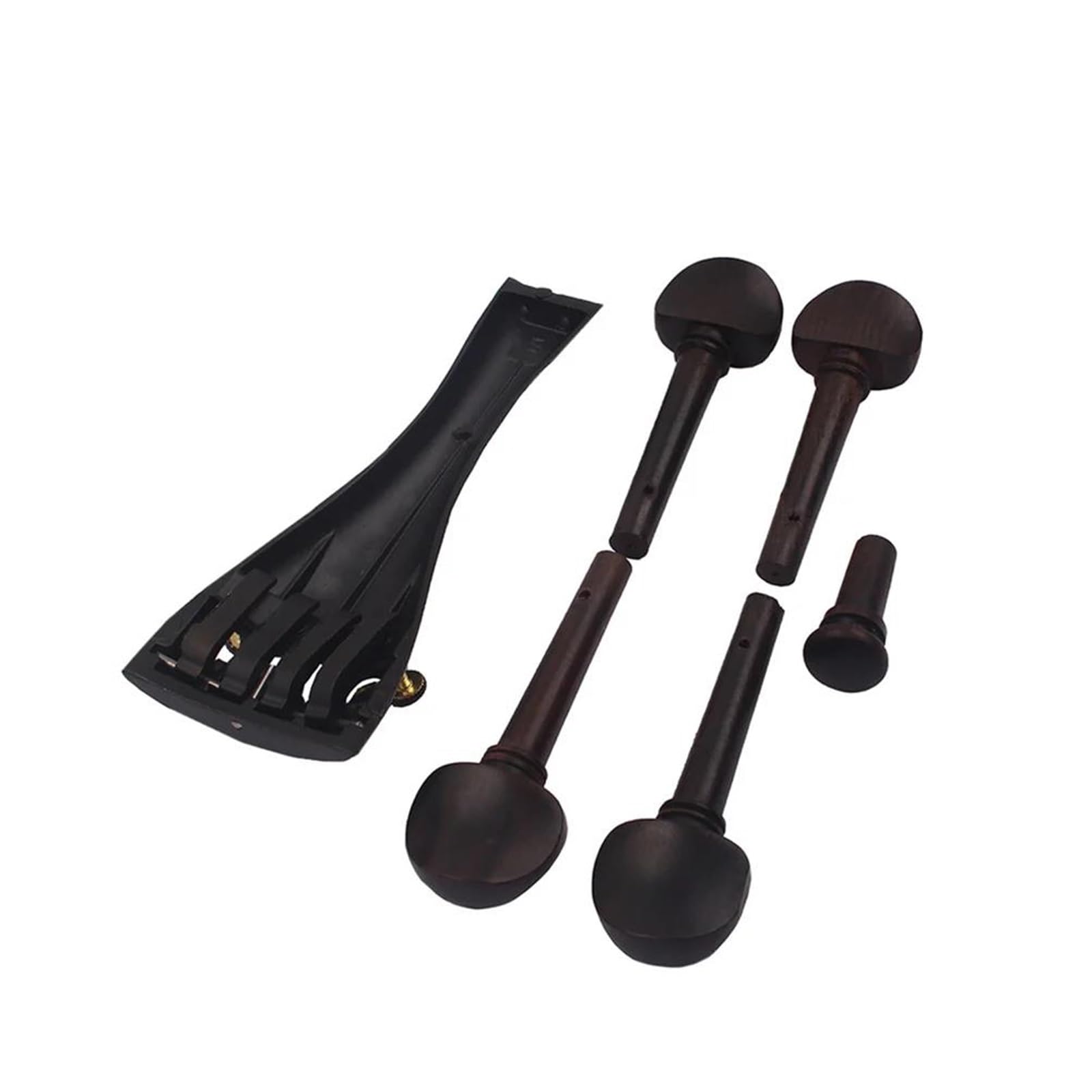 Kit Accessori Violino Set Di 4 Cordiere Per Violino In Lega Di Alluminio Con Accordatori Fini Integrati Piroli In Ebano E Altro Ancora