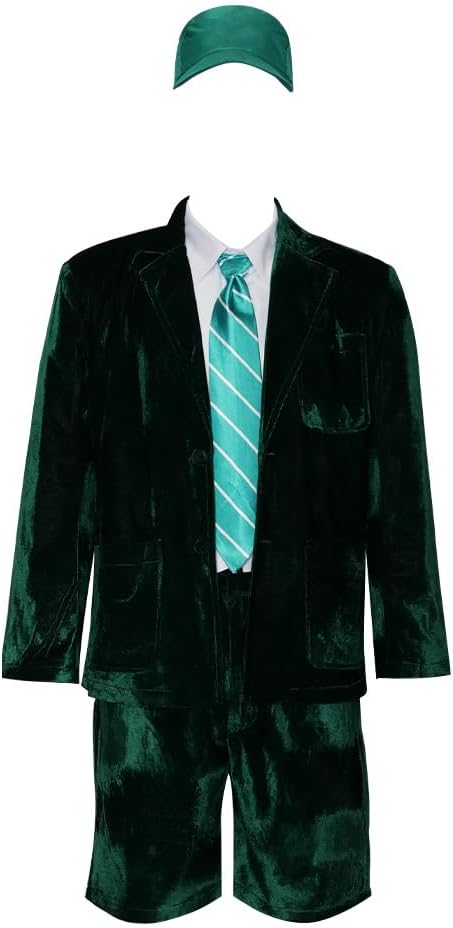 US size Jacket shirt short Uniform Cosplay Costume Velvet Suit for Party Concert Performance