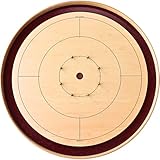 The Royal Red - Tournament Style Crokinole Board Game Set (Meets NCA Standards)