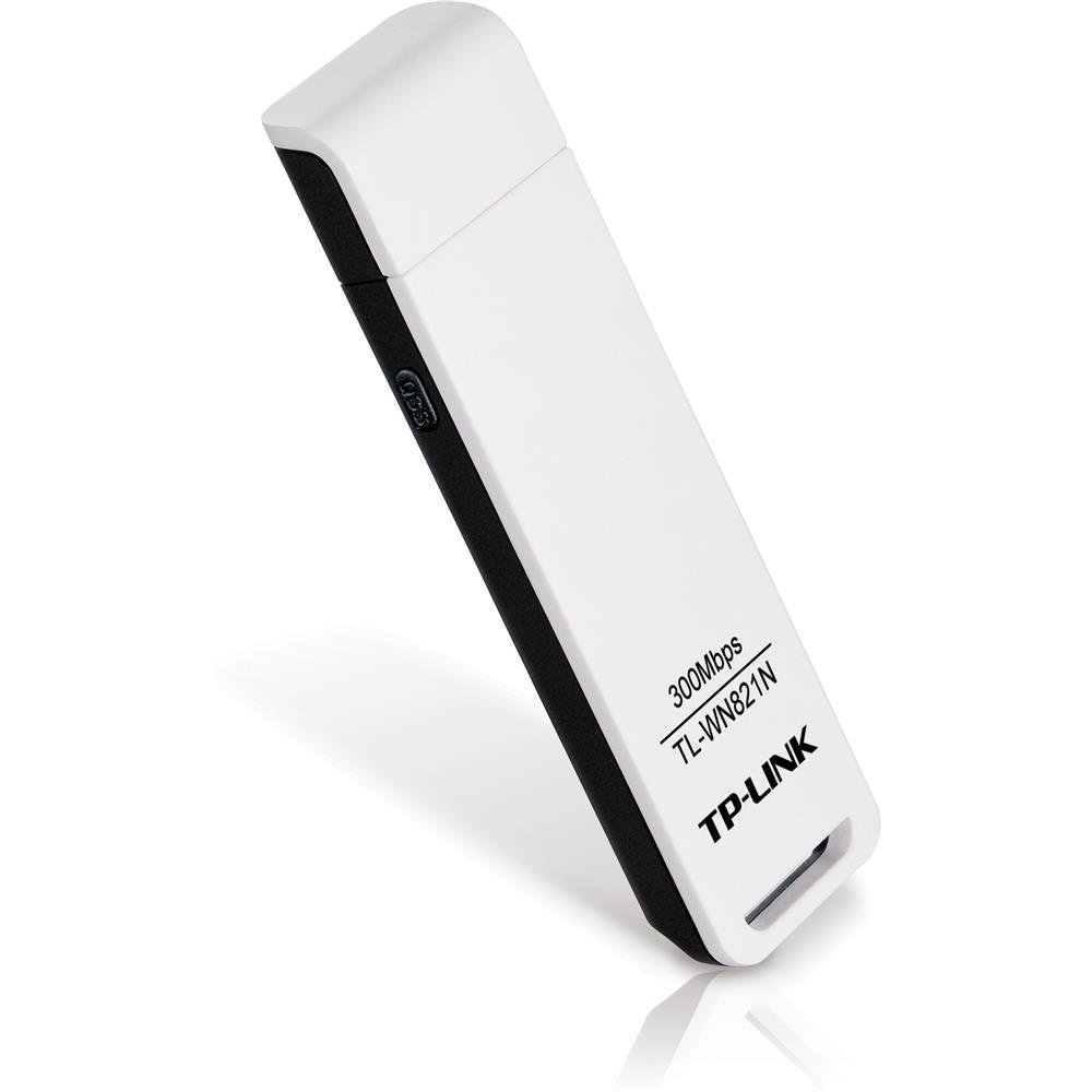 TP-Link TL-WN821N 300Mbps Wireless N USB Adapter (Black/White)