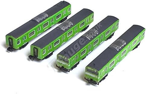 BIBNY T-Gauge Model Trains 1:450 Scale JR 103 Kansai 4 Car Set (Green)