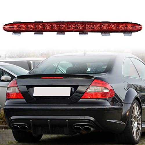 Luz de freno para coche, lente ahumada roja, cuentas LED completas, tapa del tronco, 3ª barra de luz de freno, lámpara de luz trasera impermeable para M-ercedes-Benz W209 C209 CLK-Class 2002-2009 Cover