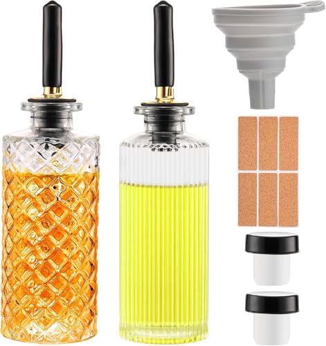 gegewawa 2pcs Glass Coffee Syrup Dispenser Bottles 5 OZ, Sim...