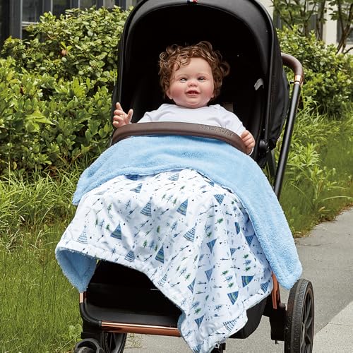Image of CREVENT 30''X40'' Cute Cozy Fluffy Warm Baby Blanket for Girls Boys Infants Toddlers' Bedding /Crib /Cot /Stroller, Baby Shower Birthday Newborn's Gift - Christmas Tree