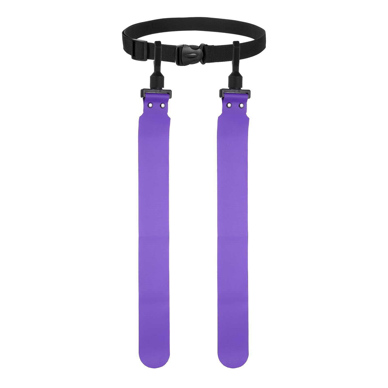 YELARXI Flag Football, Adjustable Flag Football Belts with 1 Belt and 2 Flags Easy Tear Away Purple - Fitting For(Youth/Adults Players Training Equipment/Competition)