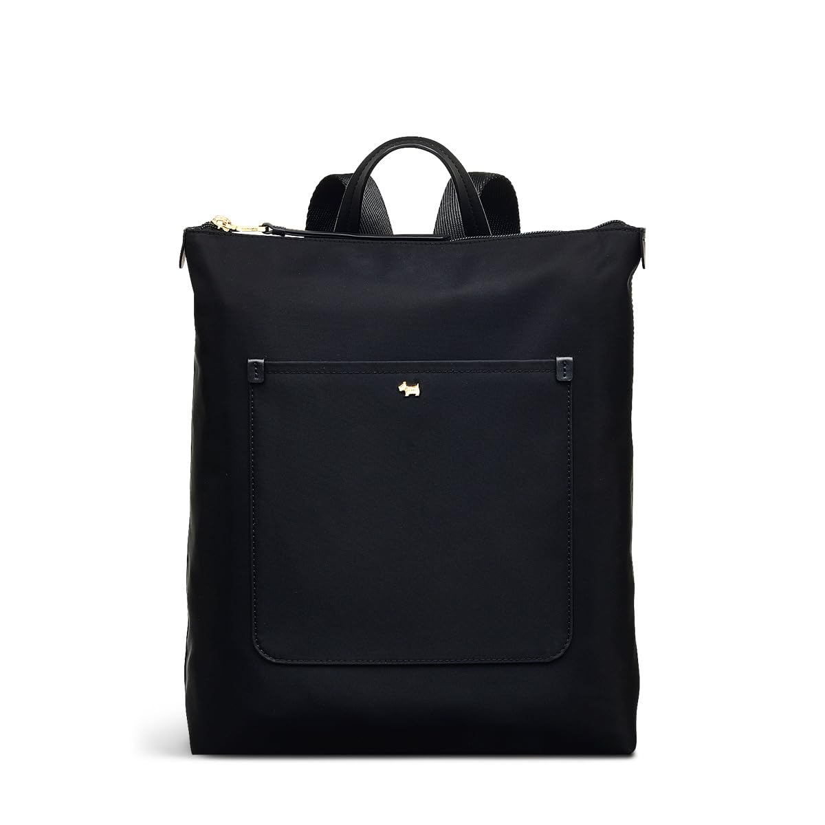 Radley Women's Black London Filey Avenue Responsible Recycled Polyester Medium Ziptop Backpack,