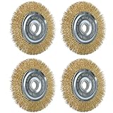 Fugenbürste 4er Set,Kompatibel mit Gloria Multibrush und Anderen Drahtbürsten,115 x16mm Weedbrush Zubehör Ersatzbürste Bürste