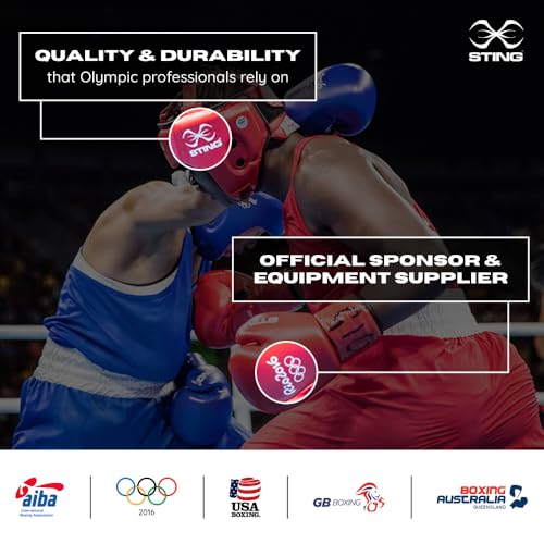 Image of STING Armalite Boxing Gloves for Sparring and Bag Training, Black /Silver, 12oz | SLV3 Outer Skin Construction with SAS Layering | Hi Flow Core Padding System | Comfortline 3D Liner with Wrist Strap