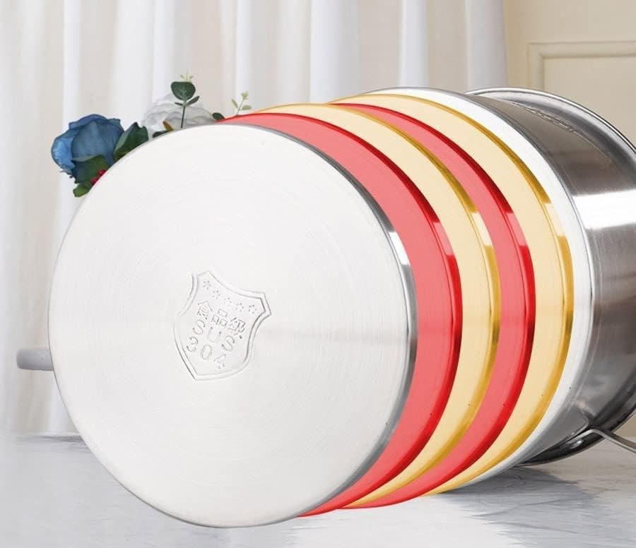 ステンレス鋼ストックポット誘導準備完了 - 食品等級のトリプライスチール、非粘着性のハニカムスープポットシチューシチューシチュー鍋、