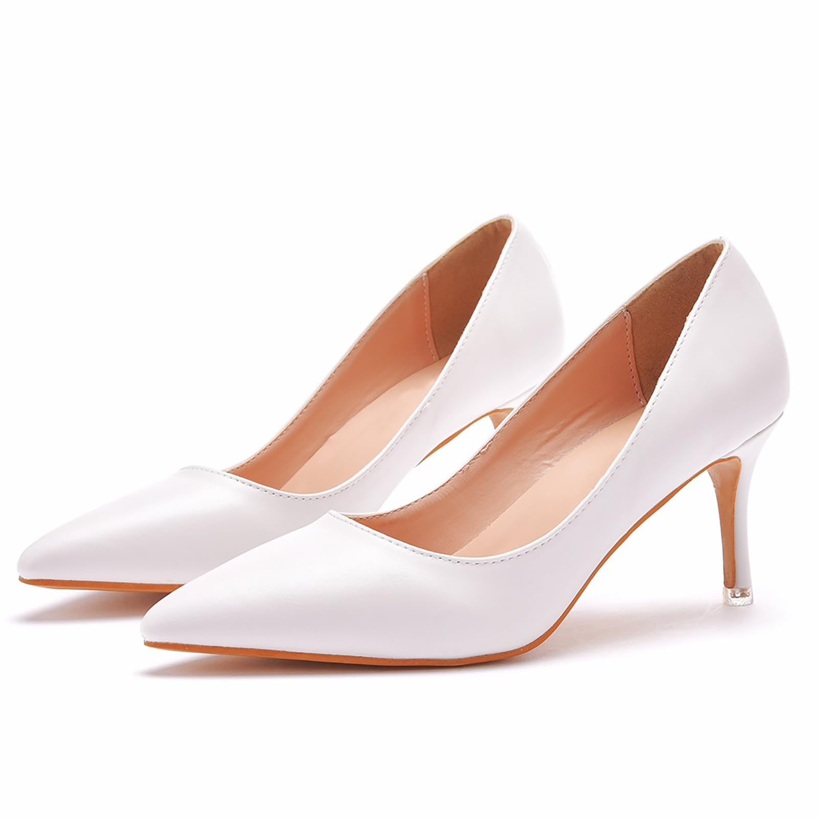 Amazon.com: ABJGHYUT 3 inch High Heels Pumps Closed Toe  display picture 1