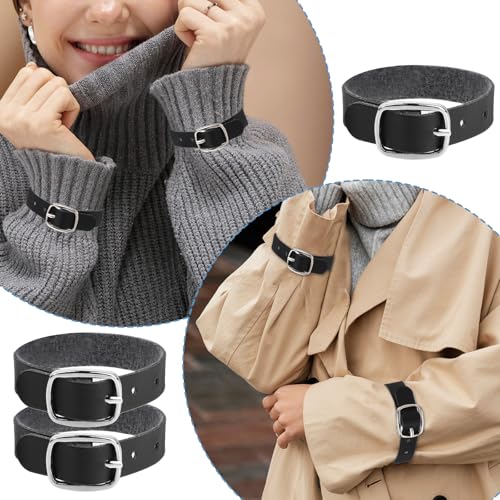 10 Pack PU Leather Luggage Labels - 8x1/2 Inch Black Leather Luggage Tag Loops with Metal Buckle for Suitcase, Briefcase, Backpacks and Travel Hanging3