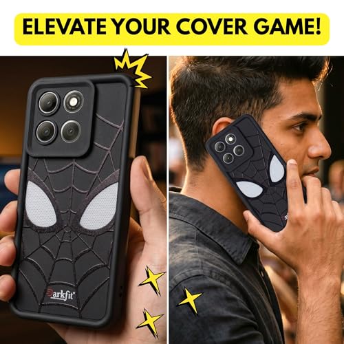 Image of DARKFIT Back Case Cover Compatible for Motorola G86 5G | Silicone Case | Camera & Body Protection| Shock Proof | for Motorola G86 | Color Black
