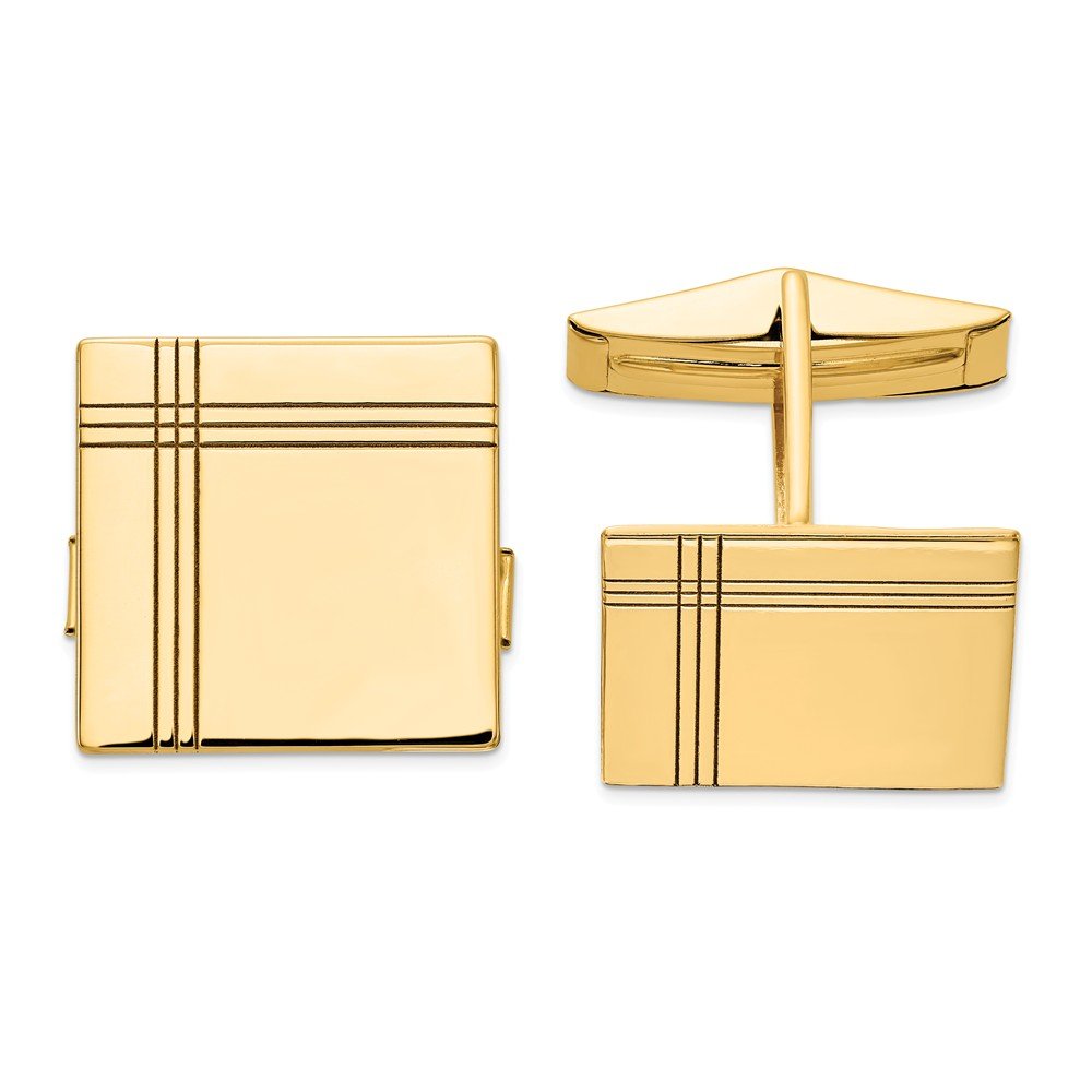 Jewels By Lux 14K Yellow Gold Cuff Links