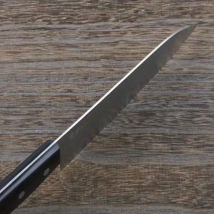 Amazon.co.jp: 鍛造 割込 青紙鋼 三徳包丁 170mm 梨地槌目