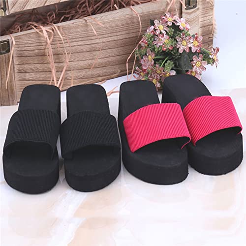 Sandales pour femmes ultra soft avec semelle plateforme rouge - 6