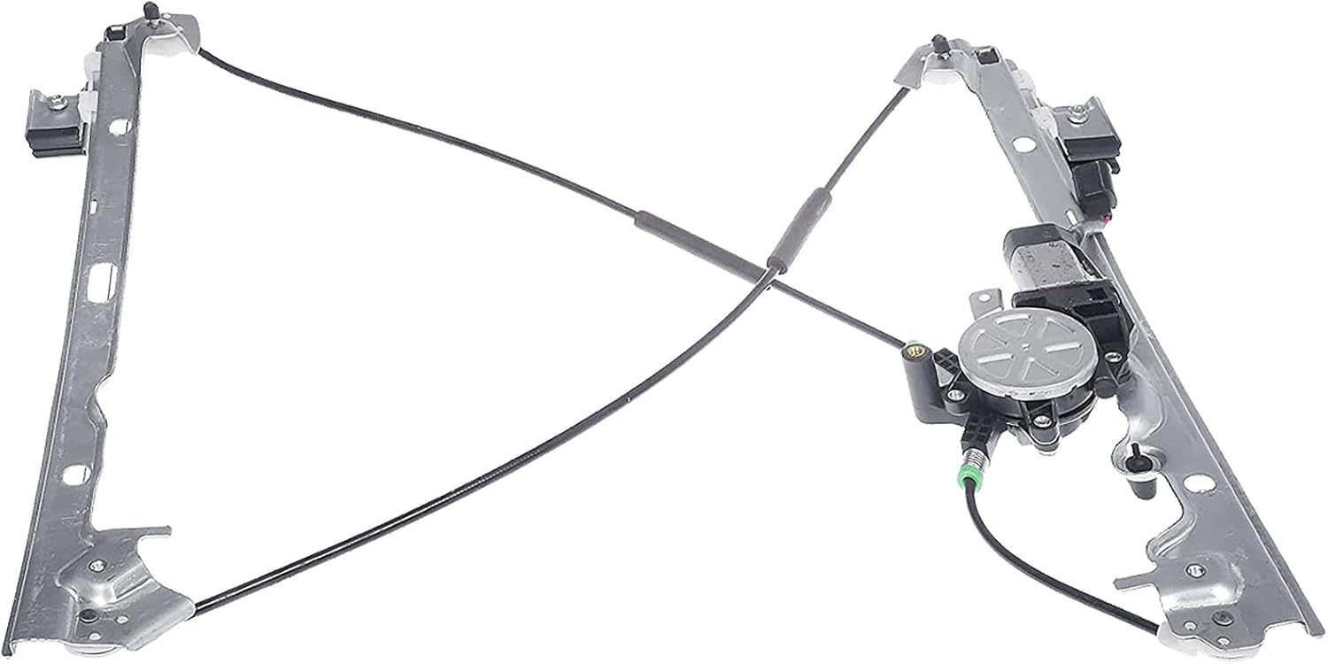 741-443 Front Passenger Right Side Power Window Regulator Motor (2 Pins) Compatible with Chevy Silverado Suburban Tahoe/GMC Sierra Yukon 2007 2008 2009 2010 2011 2012 2013 2014 Front Passenger Side(RH)