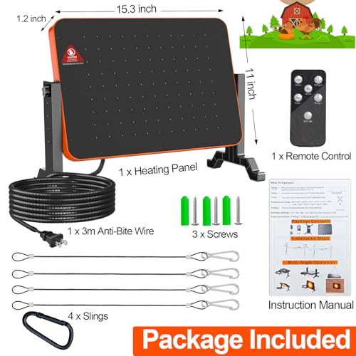 Chicken Brooder Heater,200 Watts Smart Chicken Coop Heater with Overheating Protection,Poultry Brooder for 25 Chicks with Timer & Temp Controllers,Large Egg Incubator with Heater,UL-Compliant by LQTTEK - Image 7