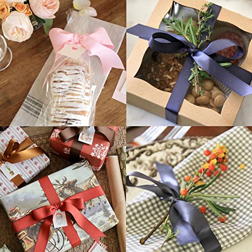 400 Yard Satin Ribbon Single Face 16 Solid Color Fabric Satin Ribbon Set,25 Yard Per Roll In 1 Inch Wide,16 Rolls,Assorted Ribbon Perfect For Gift Wrapping/Christmas/Wedding Favors/Party Decoration #TOP7