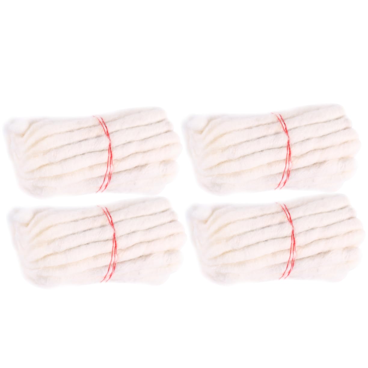 KALLORY Bundles of Cotton Wicks for Oil Lamps Wine Bottle for Temple and Camping Use