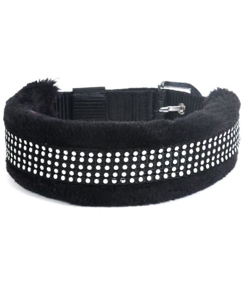 THE DDS STORE Nylon Dog Collar,Pet Dog Nylon with Soft Fur Padded Puppy Collar-1 Piece (XX-Large, Black) (B0BMQG7CGN) Amazon Price History, Amazon Price Tracker