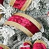 LIZLOVESS Burgundy and Gold Velvet Wired Ribbon 2.... #4