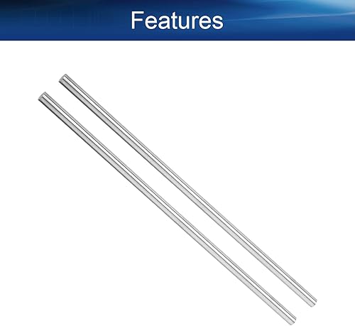 Miniatura 3 de Bettomshin Varilla de acero redonda, barra de torno HSS de 0.236 in, herramienta de 7.874 in de largo, para engranajes de eje, taladradora,