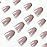 Magrace Press on Nails Medium Almond Fake Nails French Tips False Nails with Designs 24 pcs Stick on Nails for Women