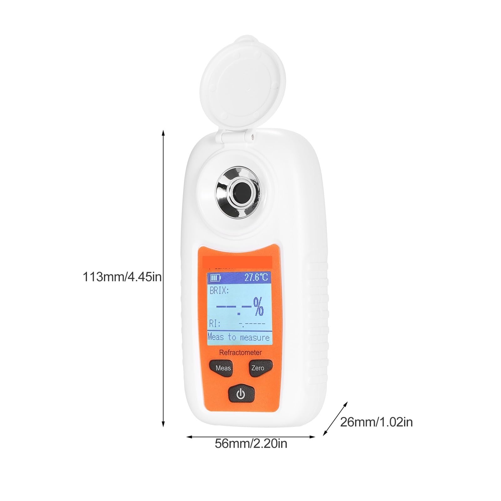 Refraktometr, LCD Digital Refractometer Handheld Honey ATC Sugar Percent Tester Concentration Detector