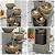 YZM 5-Tier Water Fountain Outdoor Garden Waterfall Fountains Indoor Bowl Cascading Water Feature with Led Lights for Home Deck Patio Porch Yard Decor 37.4" H