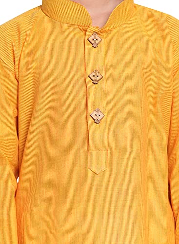 Image of VASTRAMAY Boys Cotton Regular Fit Solid Regular Kurta