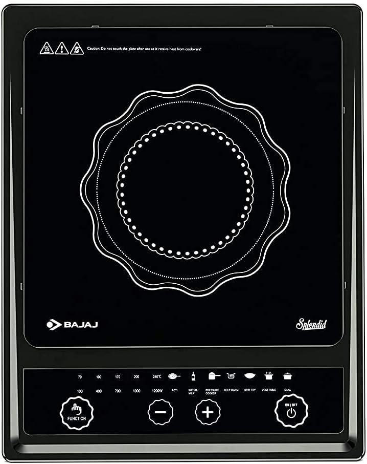 Buy Bajaj Splendid 140TS 1400W Induction Cooktop with Tact Switch