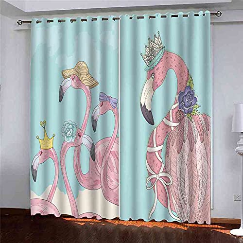 Rideaux occultants pour le salon et la chambre d'enfants 3D 200x214