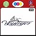 2 Adesivi per Camper - VOYAGER - 100 x 30 CENTIMETRI - COLORE NERO E BLU - adesivi per camper - caravan roulotte - accessori camper, stickers, decal cod. 1018
