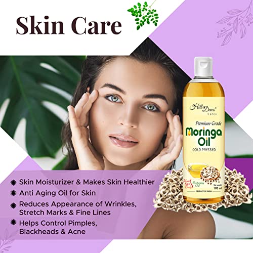 Image of Moringa Seed Oil 100 ml - Pure Unrefined Cold Pressed For Skin and Hair 100 ml
