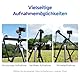 Toprig 60 cm/23,6 Zoll motorisierter Kamera-Slider, 120° Panorama-Sichtschiene aus Aluminiumlegierung, Knopf- oder App-Bluetooth-Steuerung für Kamera, DSLR usw.