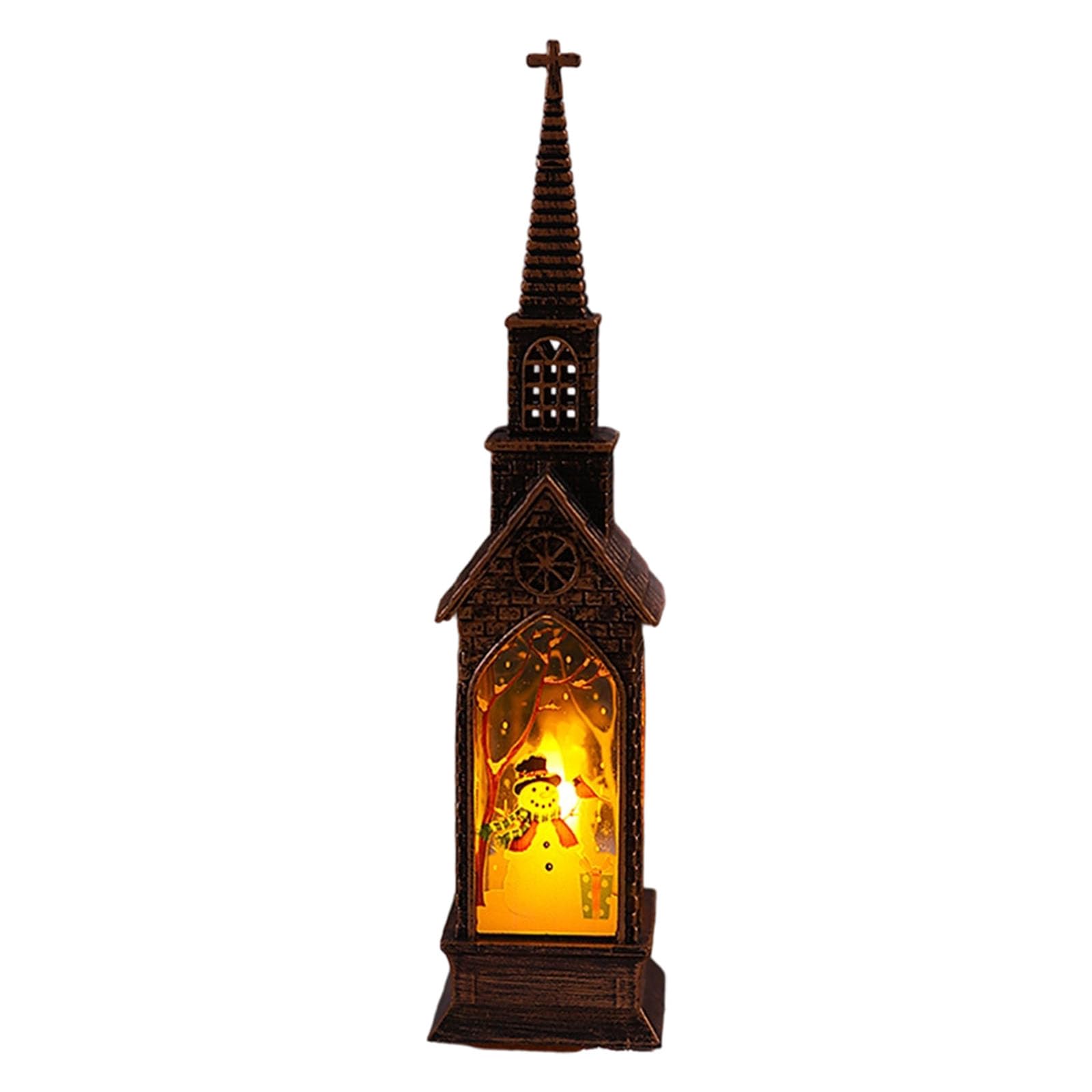APGLSXY Water Powered Santa Christmas Lamp Lighted Decoration for Seasonal Home Party Ambiances Setting Santa Light