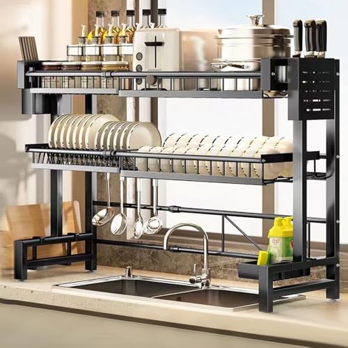 Hadulcet ���؂胉�b�N �V���N�� �H�튣�����b�N ���؂肩�� �L�k���y��60?95cm�z���@�\�L�b�`�����[ �䏊�p�i�z���_ �����[ � �܂ȔX�^���h�t�� �g���ȒP�i2�i���A�u���b�N�j