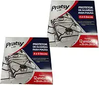 Pack com 2 Protetores de Fogão 4 e 6 Bocas – 24 Unidades (26 cm x 26 cm)