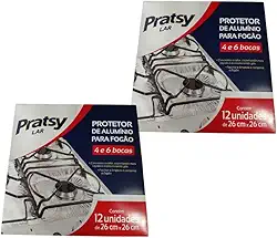 Pack com 2 Protetores de Fogão 4 e 6 Bocas – 24 Unidades (26 cm x 26 cm)