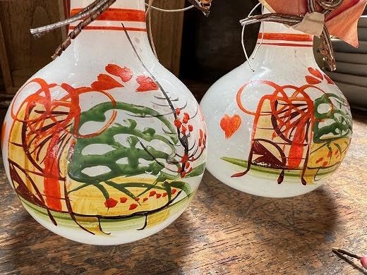 品番g-0837 雛徳利Bウランガラス雛道具和ガラスアンティーク共箱